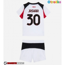 Otroške Nogometnih dresov AC Milan Ardon Jashari #30 Gostujoči 2025-26 Kratki rokavi (+ hlače)